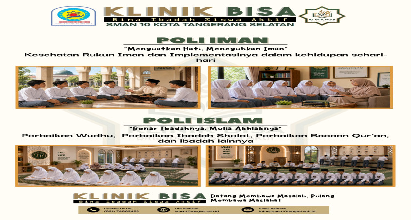 Tingkatkan Kualitas Karakter dan Ibadah Siswa, SMAN 10 Kota Tangerang Selatan Resmi Luncurkan 