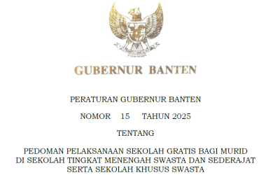 SMA/K Swasta Kota Tangsel dan Kota Tangerang Gratis Tahun 2025